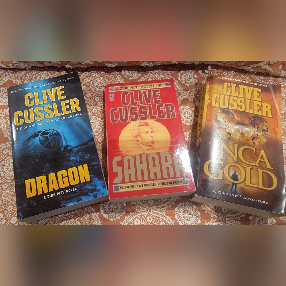 Clive Cussler Adventure Book Set
